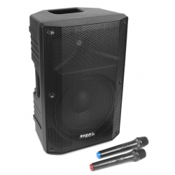 12" prenosný batériový reproduktorový systém s kvalitným zvukom * 100/300W * 2x UHF MIC