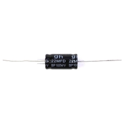 22uF bipolárny kondenzátor * axial * 100V