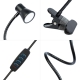 Flexibilná stolná lampa - s klipom - USB - nastaviteľný jas a farebná teplota LED - kov
