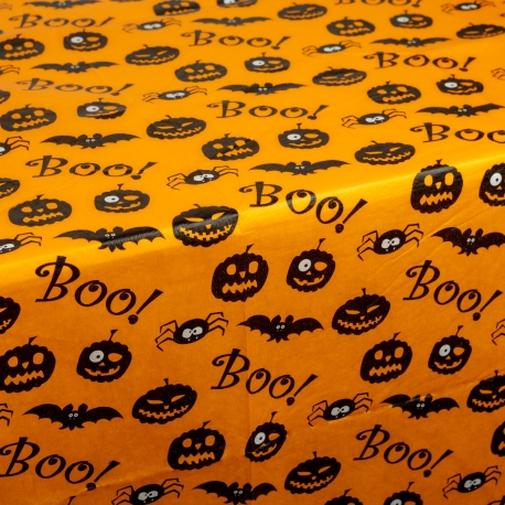 Halloweenska dekorácia - stolový obrus - flanel - 132 x 178 cm 
