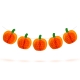 Halloweenska dekorácia - tekvicová lampiónová girlanda - papier - 2 m 