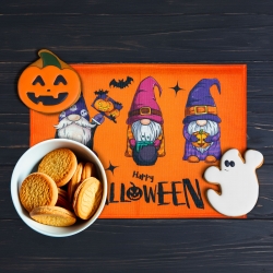 Halloween dekorácia - podložka pod tanier - škriatok - 46 x 32,5 cm
