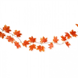 Jesenná dekorácia – girlanda z listov – 240 cm