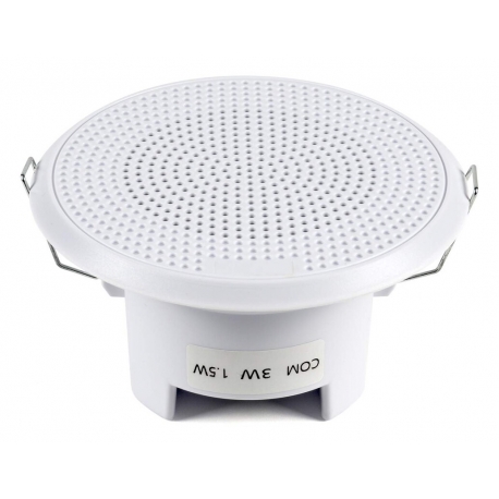 3" širokopásmový odolný stropný reproduktor * 3/1,5W * 100V
