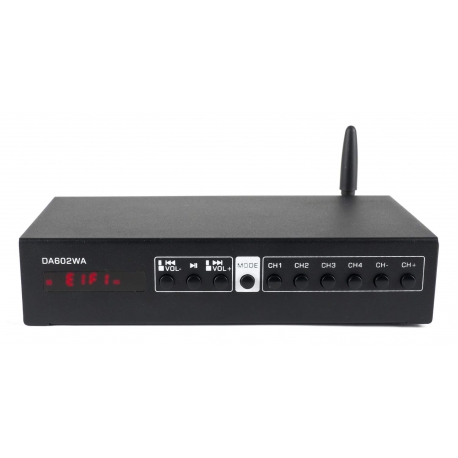 Zosilňovač triedy D s WIFI a LAN * Bluetooth * 2×40W * internetové rádio, podcasty * USB/MP3 * AUX in