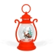 Vianočná dekorácia – lampáš – Santa – červený – 16,5 x 7 cm – 3 x LR44