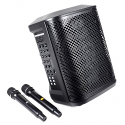 8" 2-p. prenosná batériová aktívna reprosústava * 100W * Bluetooth * USB/MP3 * 2x bezdrôt. MIC