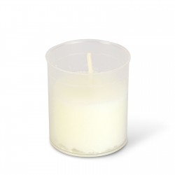 Súprava 6 kahánkov, biela - Ø4,1 cm