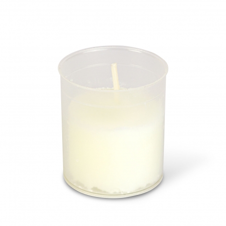 Sada 4 sviečok do lampáša, farba: biela - Ø5 cm