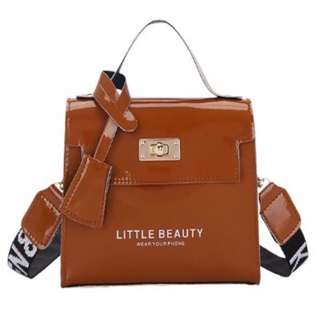 Taška - hnedá - 17 x 13 x 6 cm