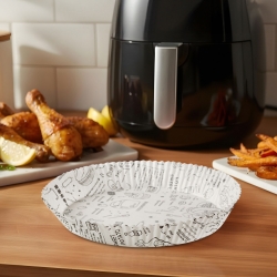 Papier na pečenie do Air fryer - pre varenie bez oleja - vzorovaný, kruh - 20 cm - 50 ks / balenie