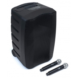 10" prenosný batériový reproduktorový systém * 80W * 2x MIC
