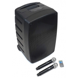 12" prenosný batériový reproduktorový systém * 120W * 2x MIC
