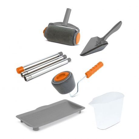 Maliarsky valček s nádržou na dávkovanie farby 6 častí