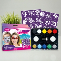 Tytoo sada na maľovanie na tvár - "Starter Kit Plus"
