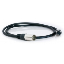 1m symetrický/ mikrofónový profi prepojovací kábel XLR(M)-XLR(F) * (canon-canon)