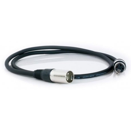 1m symetrický/ mikrofónový profi prepojovací kábel XLR(M)-XLR(F) * (canon-canon)