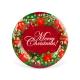 Vianočný tanier – plastový – „Merry Christmas” – 37,5 cm