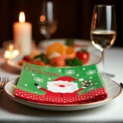 Vianočné papierové obrúsky - Mikuláš - 33 x 33 cm - 16 ks / balenie