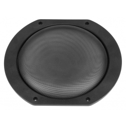 Reproduktorový kryt na 6"-8" reproduktor s kovovým grilom a plastovým lemom