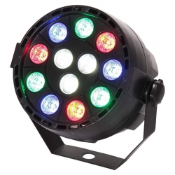 Profesionálne farebné RGBW LED svetlo *12x 1W * DMX