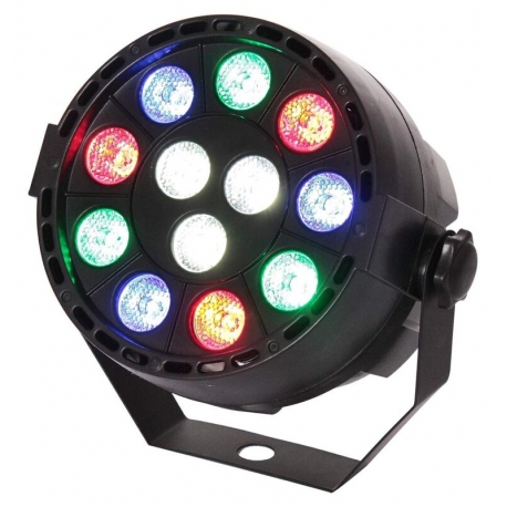 Profesionálne farebné RGBW LED svetlo *12x 1W * DMX