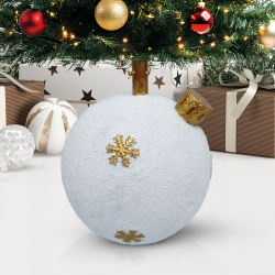 Stojan na vianočný stromček – ozdobná guľa – umelý kameň – 41 x 41 x 47 cm