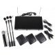 Duálny bezdrôtový VHF mikrofónny set WORK * 1x ručný a 3x stolový mikrofón
