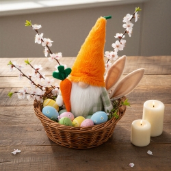 Textilná dekorácia - škriatok - 25 cm