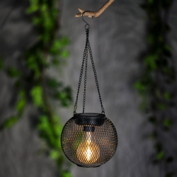 LED solárna lampa – na zavesenie – 14,5 x 13,5 cm