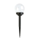 Zapichovacia solárna lampa - guľatá - farebná - 10 x 10 x 26,5 (+12,5) cm