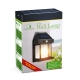 Solárna nástenná lampa s pohybovým senzorom – 1 filamentová LED – čierna – 12 x 6 x 17 cm