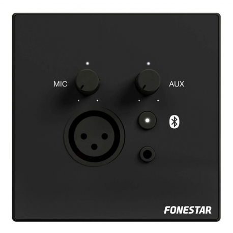 Stenový ovládač k rozhlasovým ústredniam MAX240Z a MAX480Z * MIC * AUX * Bluetooth