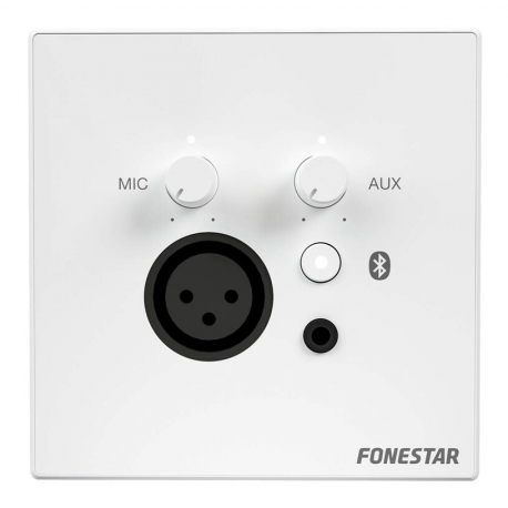 Stenový ovládač k rozhlasovým ústredniam MAX240Z a MAX480Z * MIC * AUX * Bluetooth