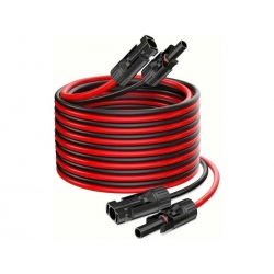 Solárny kábel 4mm2, červený+čierny s konektormi MC4, predĺženie 5m