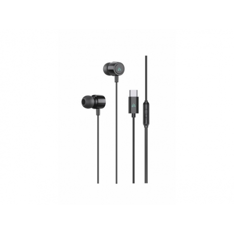Slúchadlá iPEAX 90010135 USB-C Black