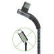 Kábel GOOBAY 64657 USB/USB-C 2m Space Grey/Silver