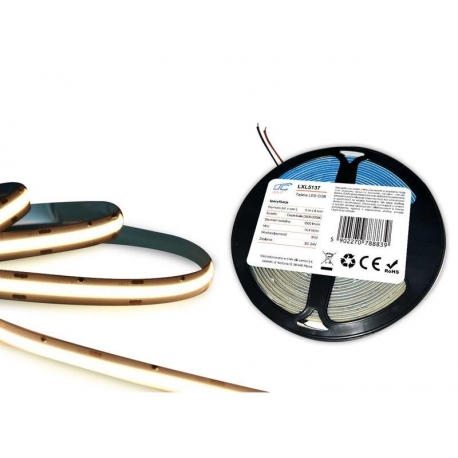 LED pásik 24V IP20 biely teplý 5m LTC LXL5137
