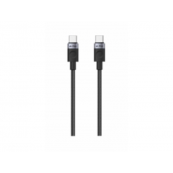 Kábel iPEAX 90010105 USB-C/USB-C 1,5m Black