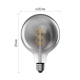 DECO SMOKED LED žiarovka E27 4,5W plameň EMOS Z58311