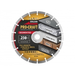Diamantový rezný kotúč 230 mm PROCRAFT DS230 Segmentovaný