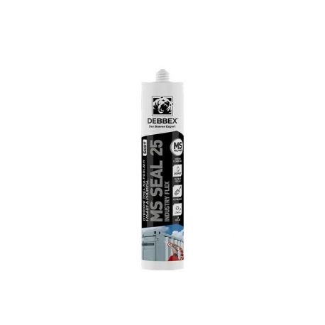 Tmel hybridný DEBBEX MS SEAL 25 INDUSTRY betónovo šedý 290ml
