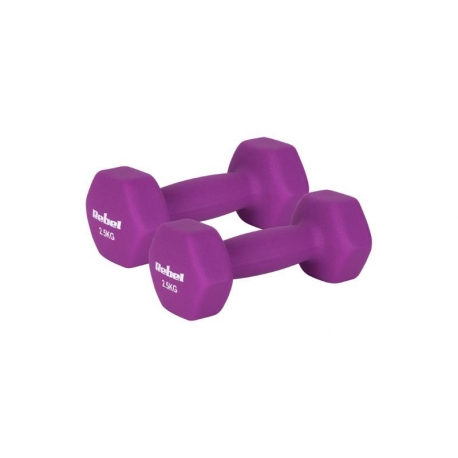 Sada liatinových a neoprénových činiek HEX REBEL RBA-2330-2,5 2x2,5kg