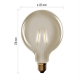 Žiarovka LED E27 4,5 W G125 biela teplá EMOS Z58032 Vintage