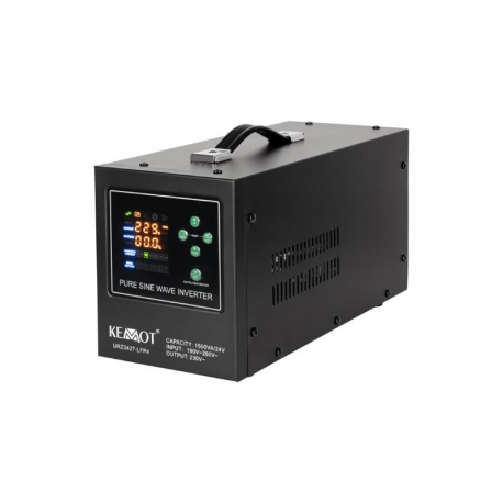 Zdroj záložný KEMOT PROsinus-1500/24-LFP4 24V 230V 1500VA 1050W Black URZ3427-LFP4