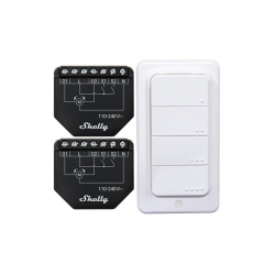 Sada 2 ovládačov žalúzií/záclon SHELLY Shutter + 4 tlačidlá BLU RC WiFi