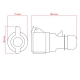 Zásuvka DPM 4p 32A 400V IP44 WS-GP-4-32A