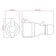Zásuvka DPM 4p 16A 400V IP44 WS-GP-4-16A