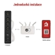 GoSmart predlžovací prívod 4 zásuvky 2m EMOS P1412SM s vyp./USB/biela-čierna/PVC/WiFi