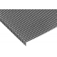 Dierovaná oceľová mriežka pre reproduktorové sústavy. Rozmer 395x230x15x1,5mm